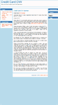 Mobile Screenshot of creditcardcvv.com